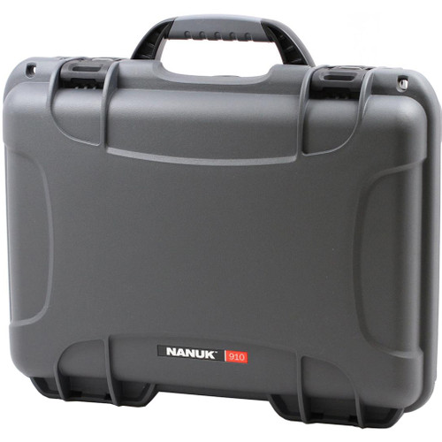Nanuk Hard Cases Pistol and Accessory Hard Case with Foam Graphite 13.2" x 9.2" - 910S-010GP-0A0
