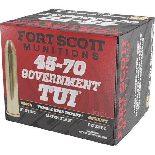 Fort Scott Munitions Rifle Ammo 45-70 Govt. 300 gr. TUI 20-Round