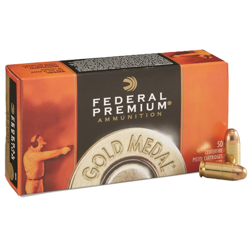 Federal Gold Medal 40 S&W Ammo 180gr FMJ 50 Rounds - GM40AP1