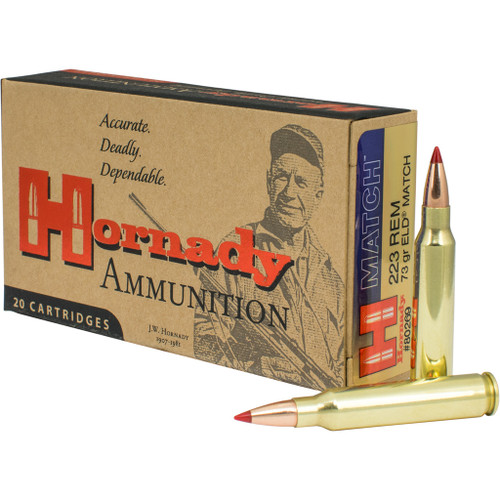 Hornady Match Rifle Ammo 223 Rem. 73 gr. ELD 20-Round