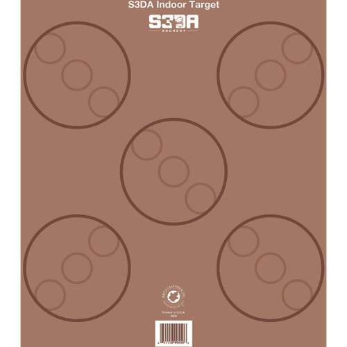 Maple Leaf Press S3DA 3D Target Face Brown ASA 25 Pack - S3DA-BRO-P