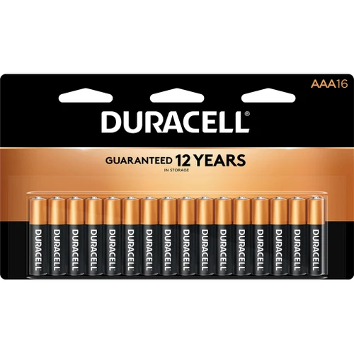 Duracell Coppertop Batteries AAA 16 Pack - 041333740645