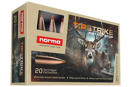 Norma Dedicated Hunting Tipstrike 280 Rem Ammo 160gr Polymer Tip 20 Rounds - 20171222
