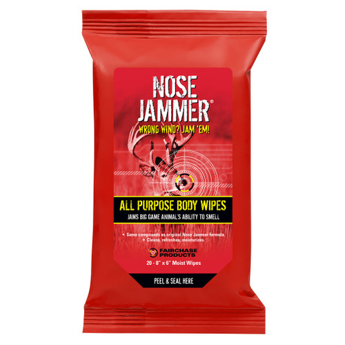 Nose Jammer Body Wipes 20 Pack