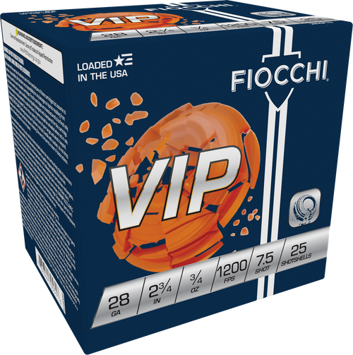 Fiocchi Exacta Target VIP 28Gauge 2.75" 3/4oz 7.5Shot 25 Per Box/10 Case