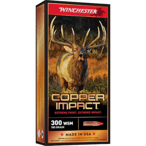 Winchester Copper Impact Rifle Ammo 300 WSM 180 gr. LF 20-Round