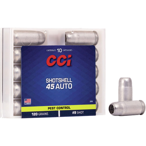 CCI Shotshell Handgun Ammo 45 ACP 9 Shot 10-Round