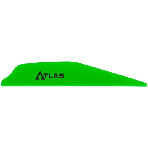 Bohning Atlas Vanes Neon Green 100 Pack - 101072NG28