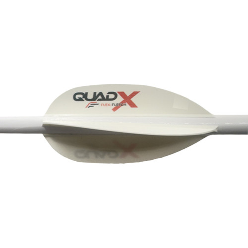 Flex Fletch Quad X Vanes White 50 Pack - QUA50WHT