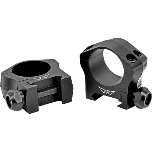 Warne Rings Mountain Tech Matte Black 1" High 0 MOA - 7202M