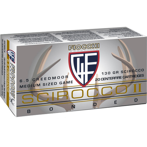 Fiocchi Hyperformance II Boat 6.5 Creedmoor Ammo 130gr Swift Scirocco 20 Rounds - 65CMSCA