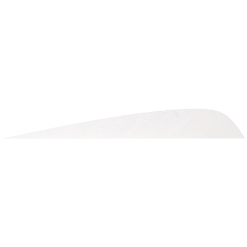 Gateway Parabolic Feathers White 4 in. RW 12 Pack