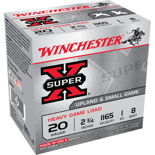 Winchester Super-X Heavy Game Load 20 ga. 2.75 in. 1 oz. 8 Shot 25-Round