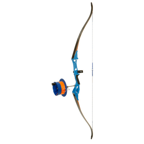 Fin-Finder Bank Runner Recurve Package Blue with Sidewinder Reel RH
