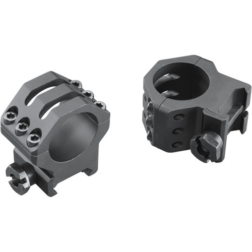 Weaver Tactical 6Hole Picatinny Ring Matte Black 1" High Clamshell Pack