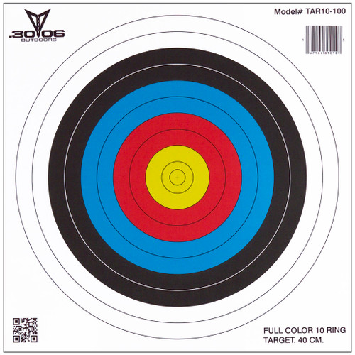 30-06 Paper Targets 40 cm 10 Ring 100 Pack