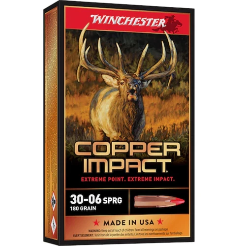 Winchester Copper 30-06 Springfield Ammo 180gr Extreme Point Lead Free 20 Rounds - X3006CLF2