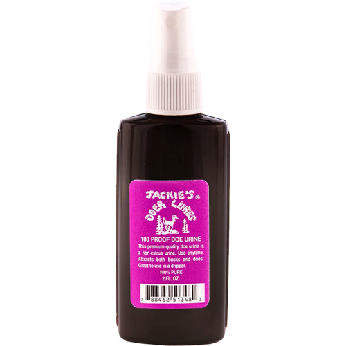 Jackies Deer Lures 100 Proof Doe Urine with Sprayer 2oz - 108