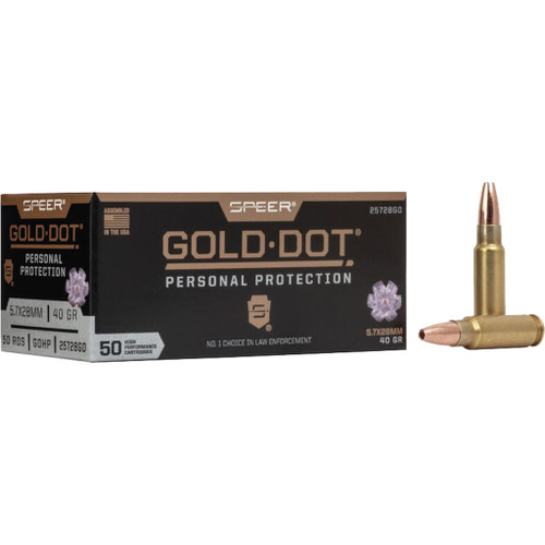 Speer Gold Dot Personal Protection Pistol Ammo 5.7x28mm 40 gr. Gdhp 50-Round