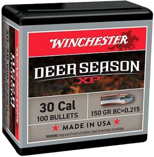 Winchester Deer Season Bullet 30 Cal 150gr XP 100 Bx. - WB30XP