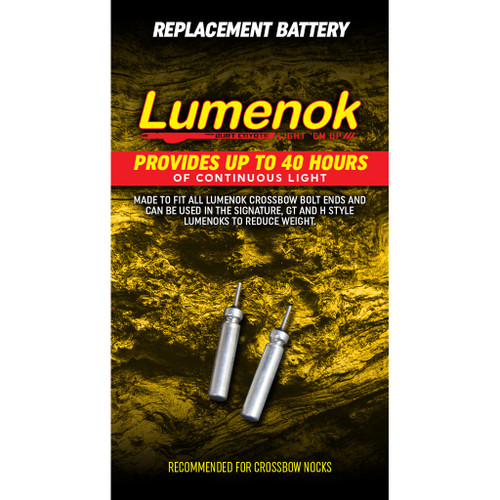 Lumenok Replacement Batteries For Bolt Ends 2 Pack