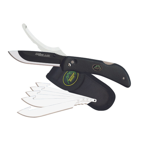 Outdoor Edge Razor-Pro Knife Black 6 Blades Clamshell - RO-10