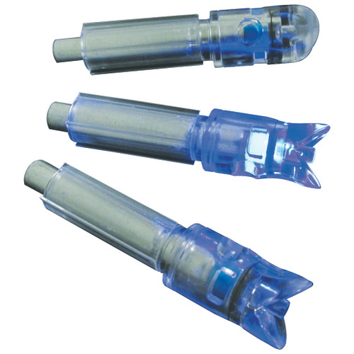 GWS Lighted Crossbow Nocks Blue 3 Pack - 7400