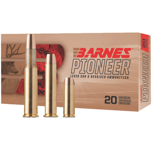 Barnes Pioneer Lever Gun Ammo 45-70 Govt. 300 gr. TSX FN 20-Round