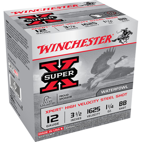 Winchester Super-X Xpert Hi-Velocity Steel 12 ga. 3.5 in. 1 1/4 oz. BB Shot 25-Round
