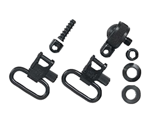 Uncle Mike's Magnum Swivel Set Quick Detach 115 MC Blued 1" Loop for Most Pump & Auto Shotguns