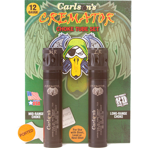 Carlsons Cremator Ported Choke 12 ga. Browning Invector DS MR LR 2 Pack