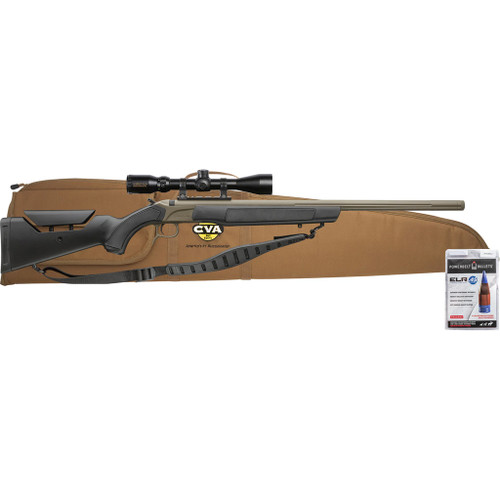CVA Accura Lr-X Muzzleloader Package 45 Cal/285 ELR 30 in. FDE/Black w/Scope