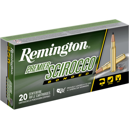 Remington Premier Scirocco Centerfire Rifle Ammo 243 Win. 95 gr. Swift Bonded 20-Round