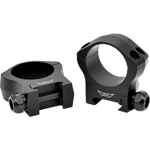 Warne Rings Mountain Tech Matte Black 30mm Medium 0 MOA - 7214M