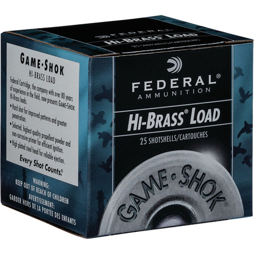 Federal Game-Shok Hi-Brass Load 410 ga. 2.5 in. 1/2 oz. 7.5 Shot 25-Round