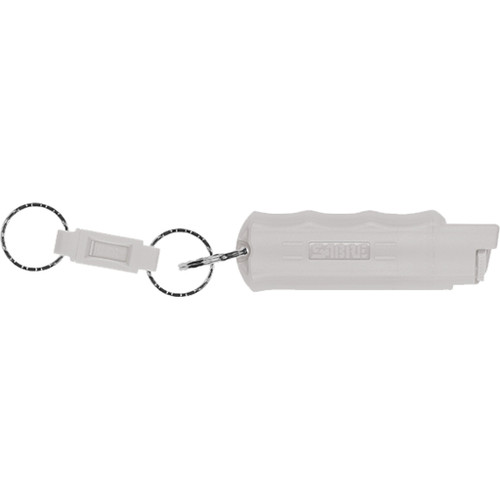 Sabre Red Keychain Pepper Spray Gray Hardcase with Quick Release Key Ring