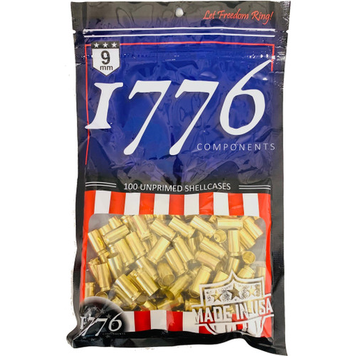 1776 USA Unprimed Brass Starter Kit 380 ACP 40 S&W 10mm 45 4000 PC