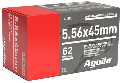 Aguila 5.56 NATO Ammo 62gr FMJBT 50 Rounds - 1E556110
