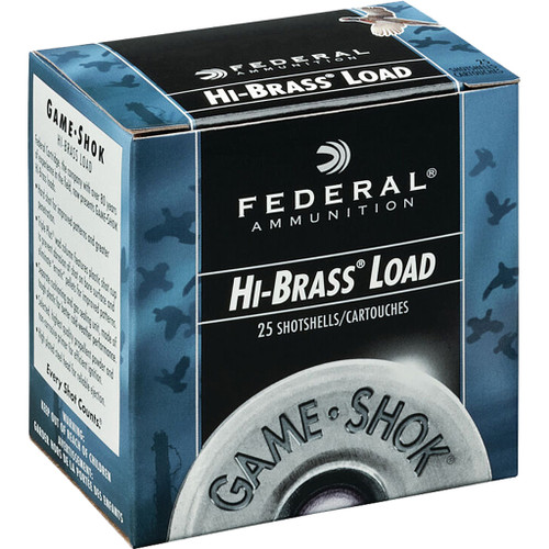 Federal Game-Shok Hi-Brass Load 20 ga. 2.75 in. 1 oz. 4 Shot 25-Round