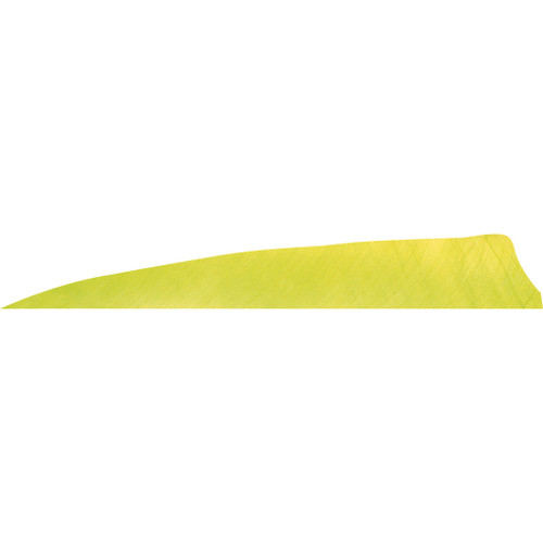 Gateway Shield Cut Feathers Lemon Lime 4 in. LW 50 Pack