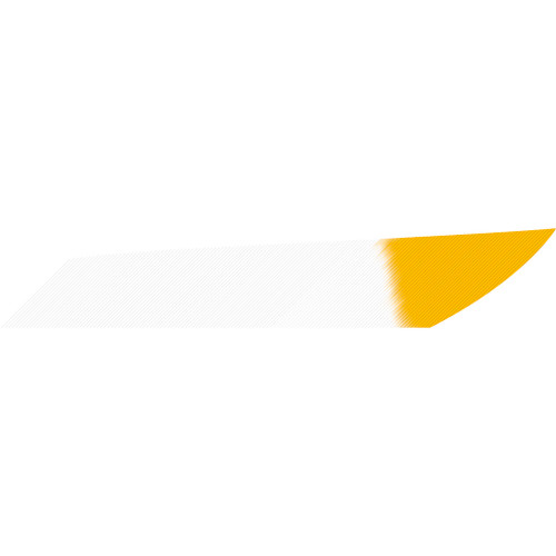 Gateway Mako Feathers White Yellow Tip 3.125 in. LW 50 Pack