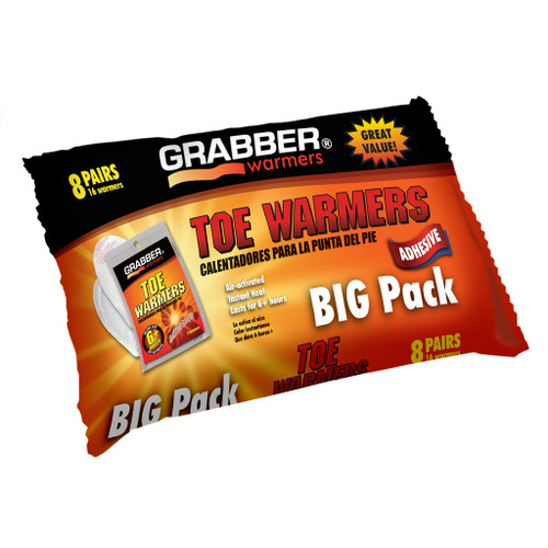 Grabber Toe Warmers 8 pr. 8 Pack
