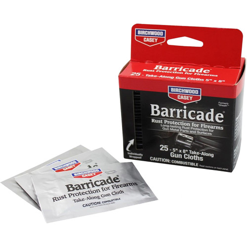 Birchwood Casey Barricade Rust Protection Wipes 25 Pack