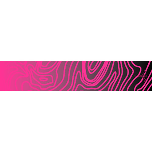 White Water Archery Topo Fade Arrow Wraps Hot Pink 5 in. x 1.125 in. 15 Pack