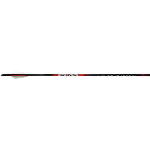 Black Eagle Carnivore Arrows .001 400 2.5 in. Shield Cut 6 Pack