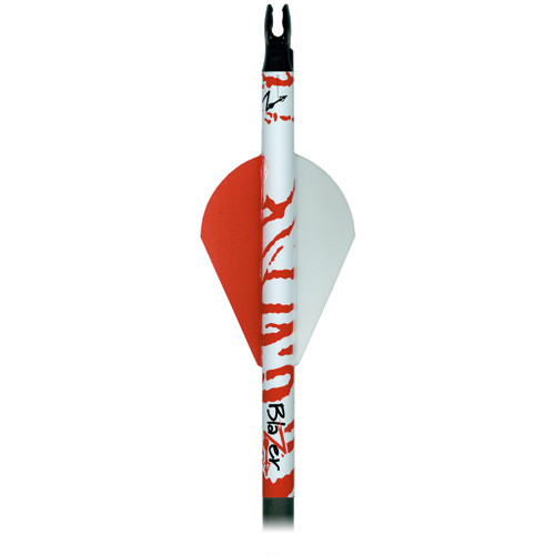 Bohning Blazer Arrow Wraps White/Red Tiger 4 in. 13 Pack