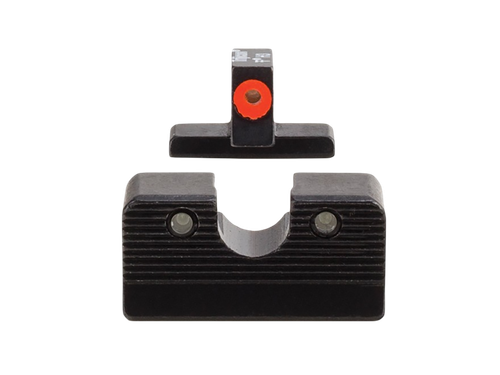 Trijicon HD XR Night Sight Set Green Tritium/Orange Outline Front Rear Black Frame Fits FN 509