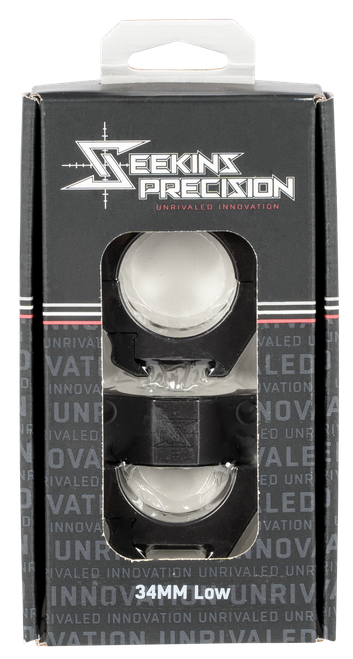 Seekins Precision Scope Rings Matte Black 34mm Low - 0010630002