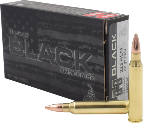 Hornady Black 223Rem 62gr Full Metal Jacket 20 Per Box/10 Case
