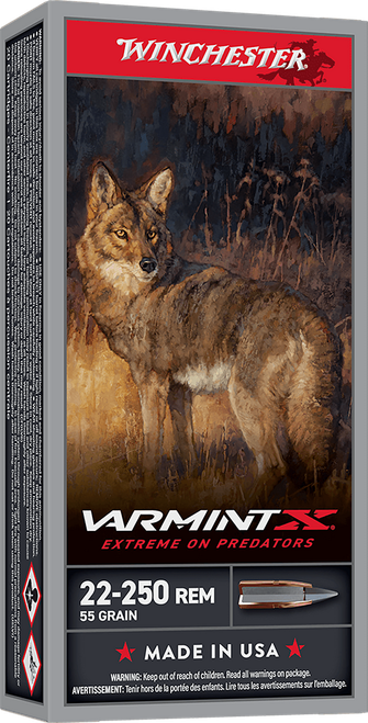 Winchester Ammo Varmint X 22-250Rem 55gr Polymer